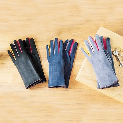 Faux Suede Gloves