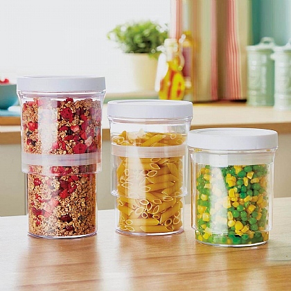 Set of 3 Vacuum Food Containers