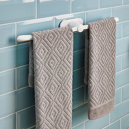 Pack of 2 Suction Towel Rails