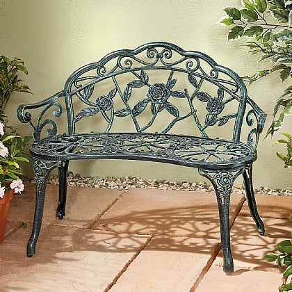 Curved Rose Design Bench