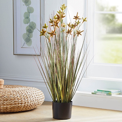 Potted Artificial Grass