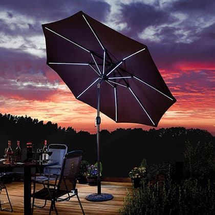 Solar Light-Up Parasol