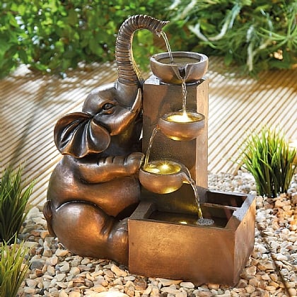 Solar Elephant Fountain