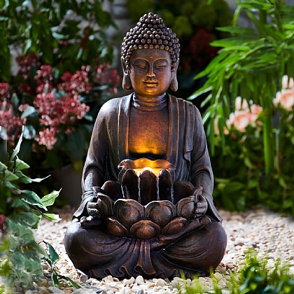 Solar Buddha Fountain