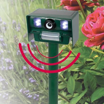 Solar-powered Pest Reach Ultrasonic Clear Deluxe