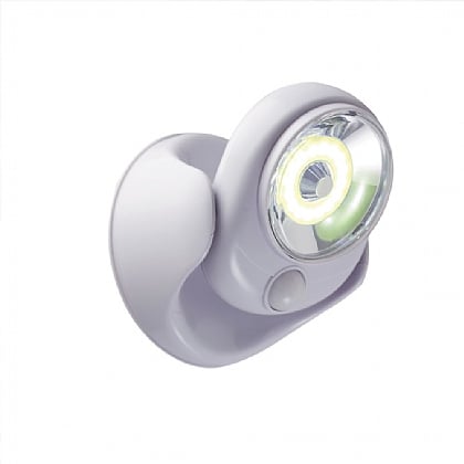 White Cordless Motion Sensor Light