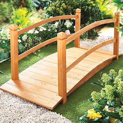 Wooden Garden Bridge