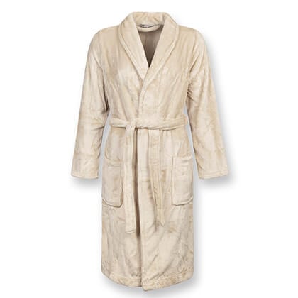 knee length dresses for ladies Velour Longline Dressing Gown in Bordeaux main image 1