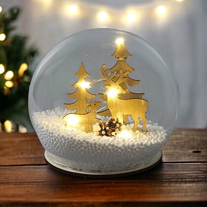 Personalised Santa Snow Globe | Keepsake Christmas Decoration