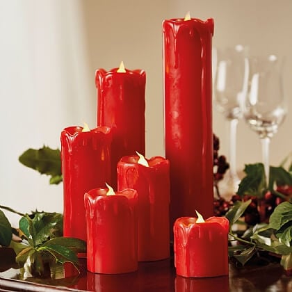 Set of 6 LED Candles