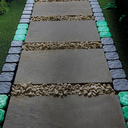 Cobbled Stone-effect Border Luminious - Buy 3 For 2